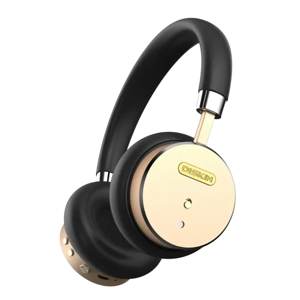 Diskin Black Gold Over Ear Headphones