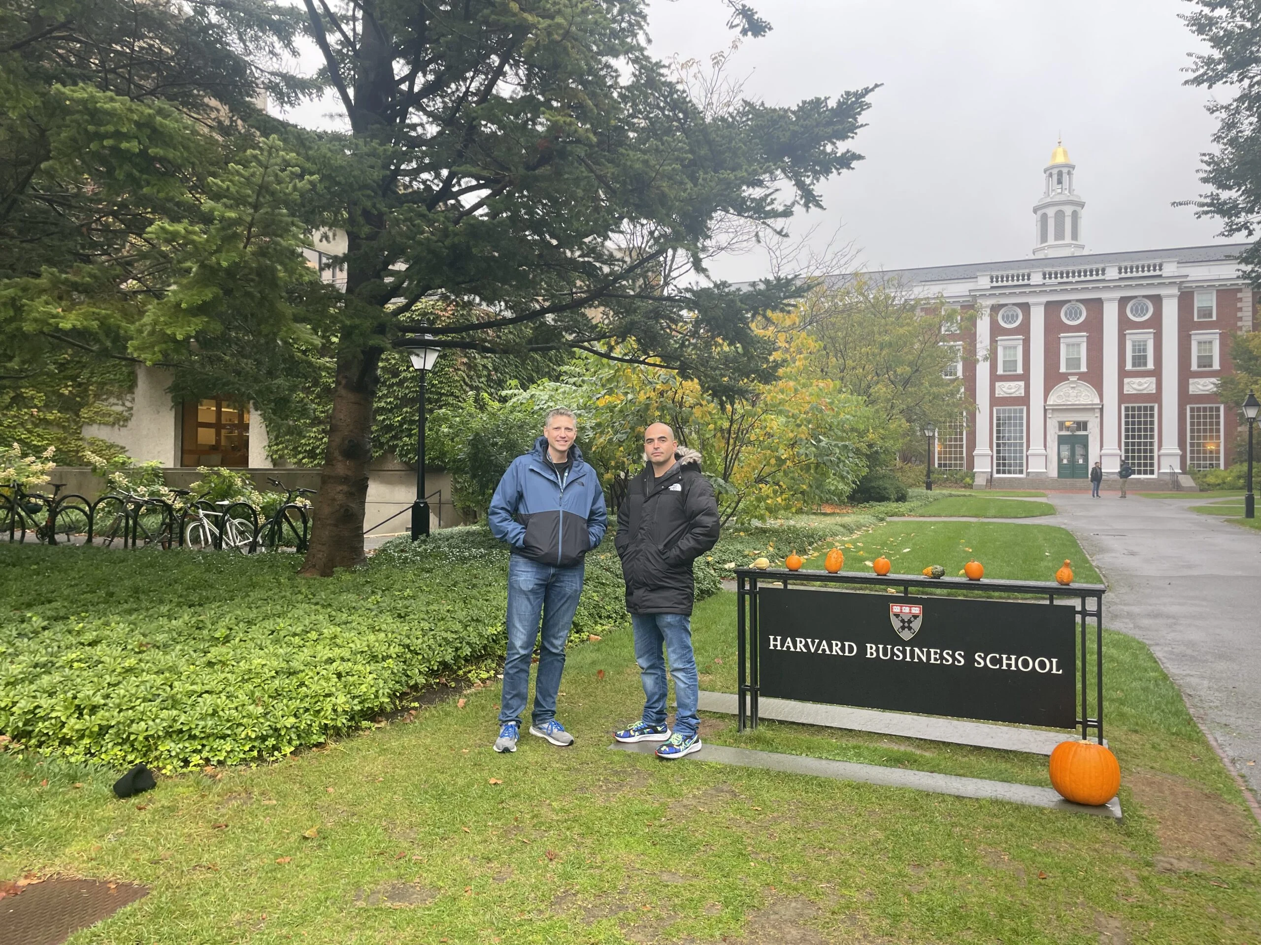 Ron Diskin with USAF Colonel (Ret.) Tucker Hamilton at Harvard Business School